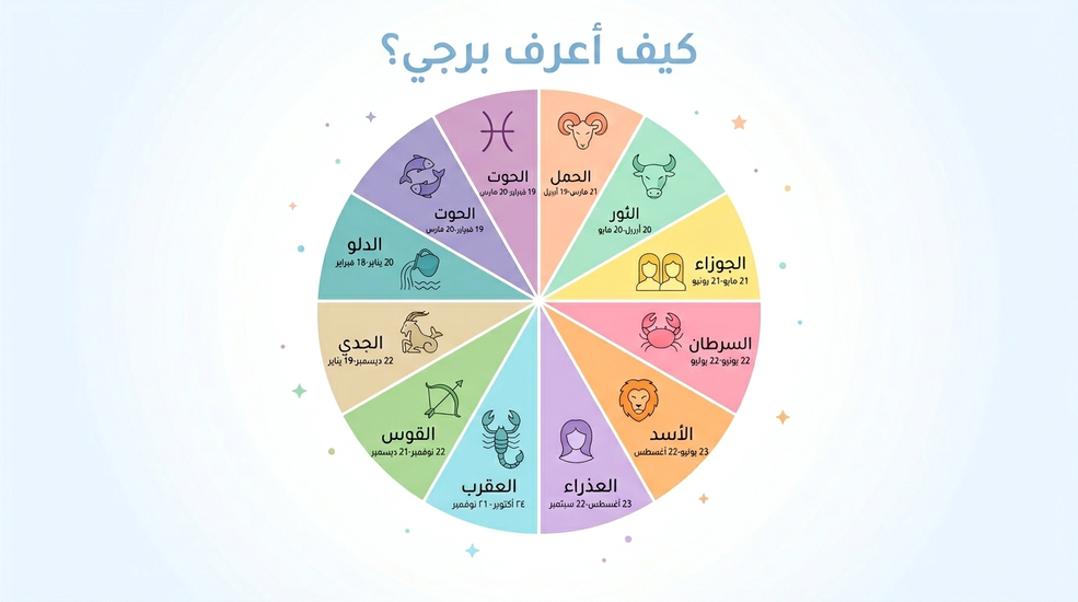 كيف أعرف برجي - الأبراج الفلكية الاثني عشر حسب تاريخ الميلاد